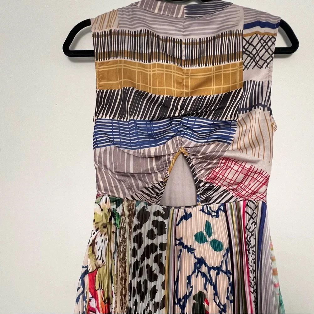 NWT Anthropologie Geisha Designs Jacinta Pleated Midi Dress - 2 - Picture 8 of 9